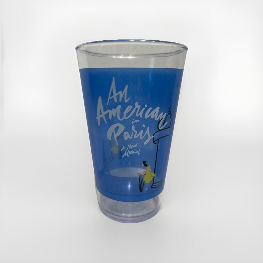 American in Paris Broadway Sippy Cup! Promo Tumbler Plastic Wine Glass Souvenir